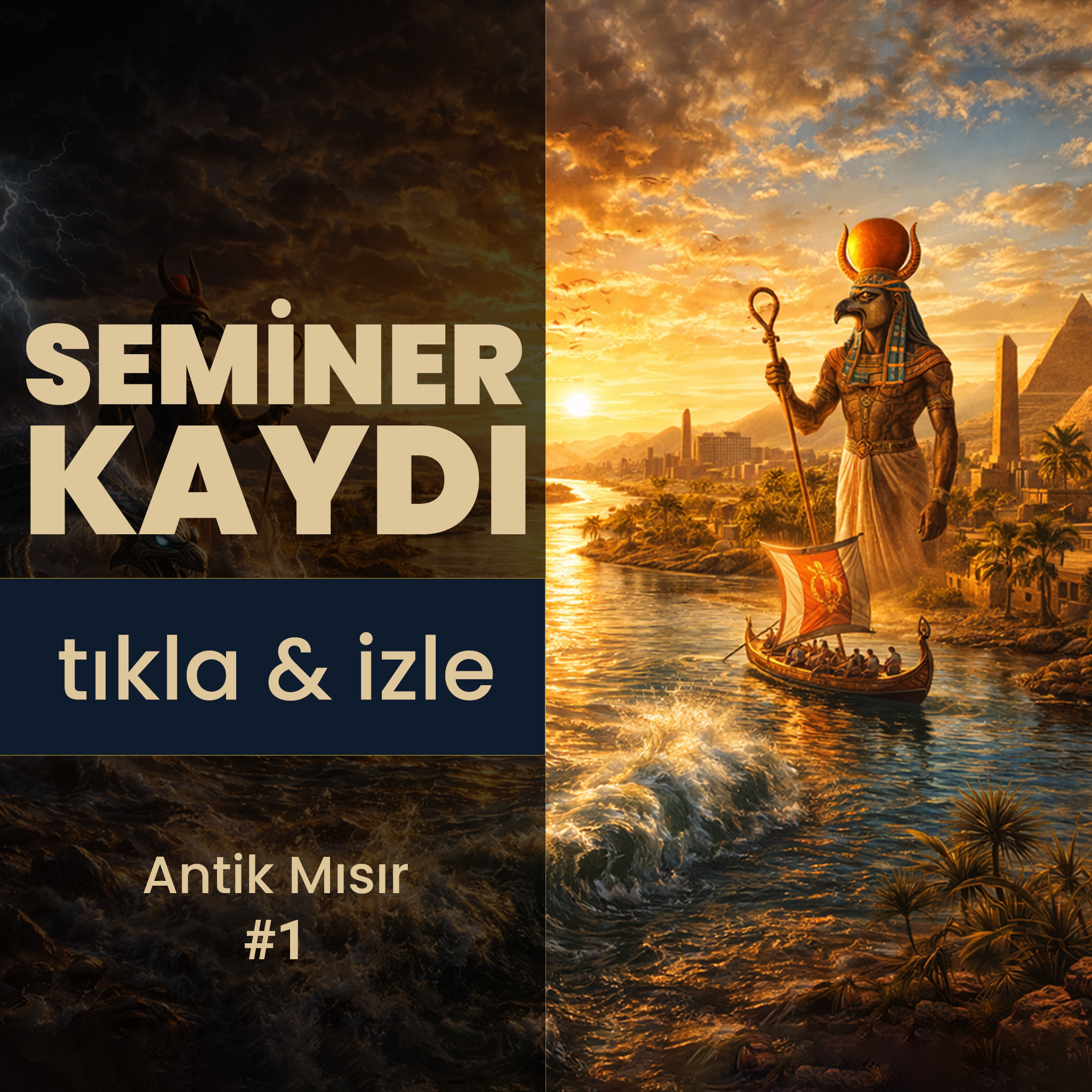 Antik Mısır Mitolojisi, Yaratılış Miti ve Tanrıların İşleri | Video Kaydı